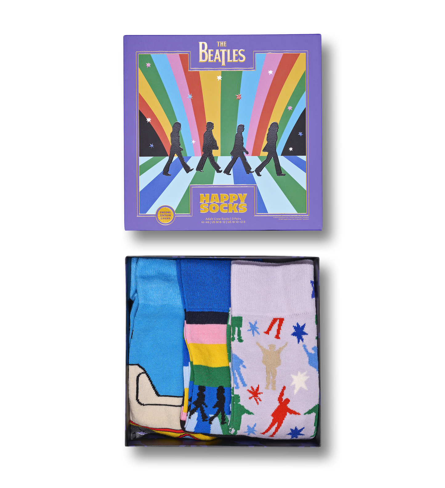 Happy Socks Beatles 3-Pack Socks Gift Set